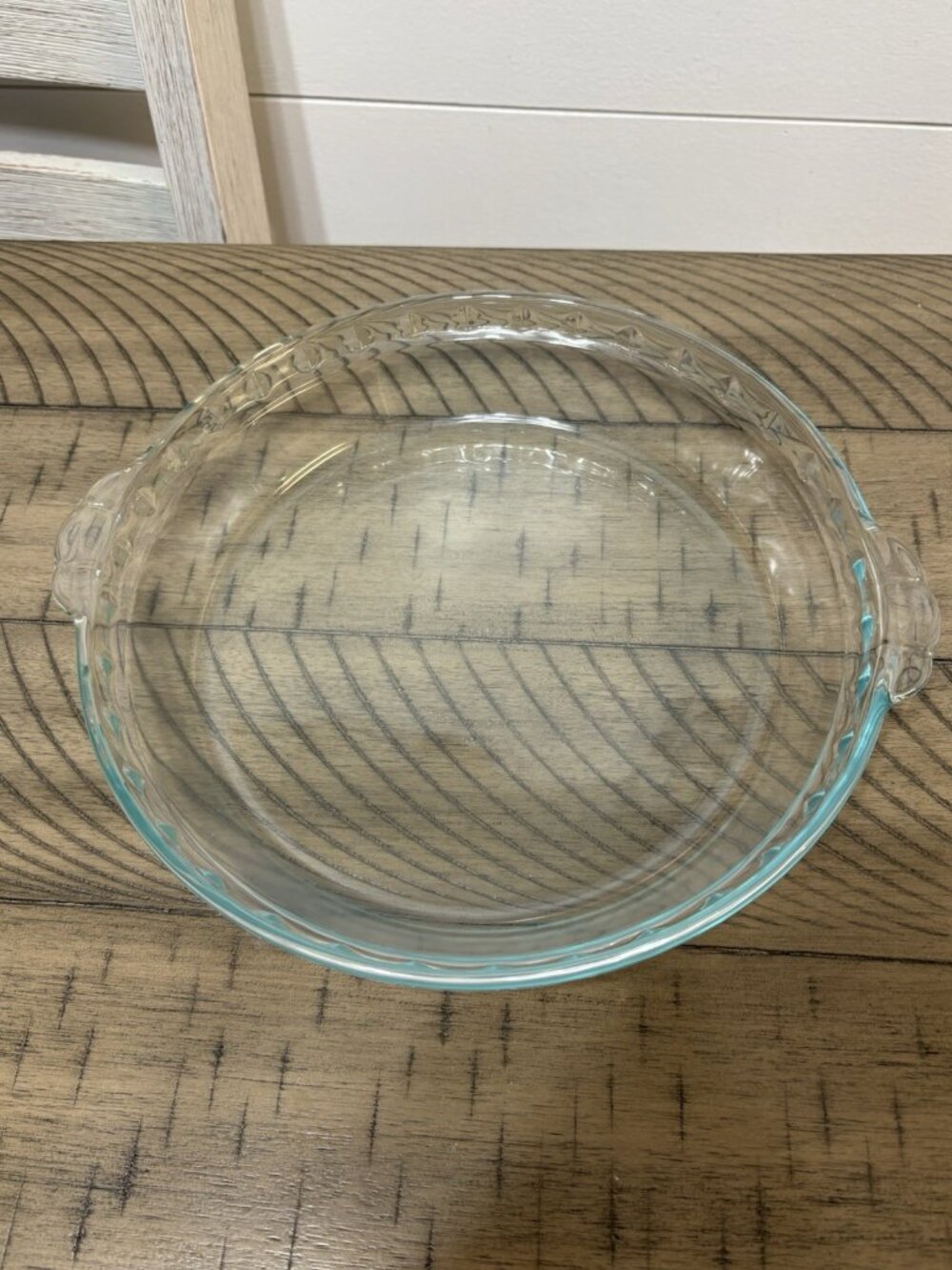 Vintage Pyrex # 229 Clear Glass Deep Dish 10” Scalloped Pie Plate USA Replacment